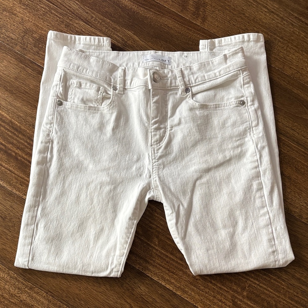 LOFT Women's Skinny Jeans in White size 26/2
